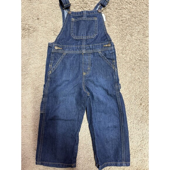 Wrangler Denim Overalls Jean  - Size 2T -Boy Girl EUC - Picture 1 of 2